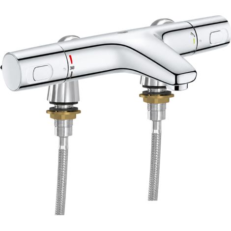 Mitigeur baignoire thermostatique GROHE Precision Trend avec colonnettes Idro'Flex (1/4)