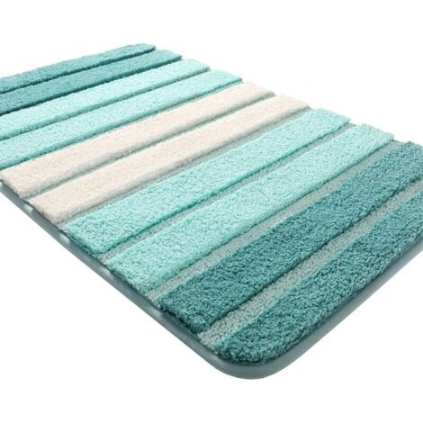 QORVA-Tapis de Bain Antiderapant,Extra Doux Tapis Salle Bain,Lavable en Machine,Absorbant l'eau,40 x 60 cm,Vert (1/5)