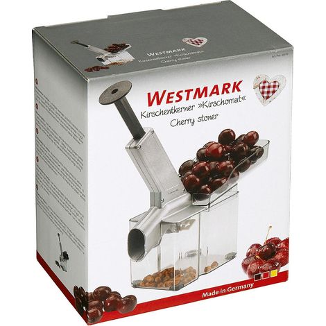 Dénoyauteur de cerises Kirschomat – Conception ergonomique – Pour confitures et desserts – Plastique durable – Westmark (1/5)