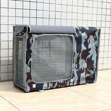 Housse pour climatiseur. For unités extérieures - Housses de protection imperméables en tissu Oxford 600D robustes for unité centrale extérieure. housses de climatisation d'hiver. unité de condensatio (1/5)