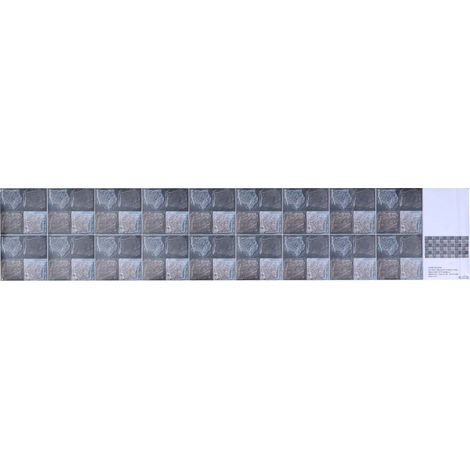Autocollant de carrelage mural auto-adhésif imperméable, décor de bâton de pelage pour fond de cuisine de salle de bains (1/5)