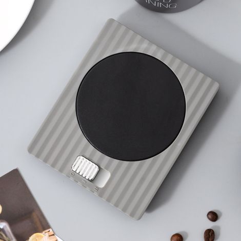 Chauffe-tasse 2 températures, 2 modes, température constante réglable, USB, idéal pour les œufs, les gâteaux et les serviettes humides, 220 V, gris (1/5)