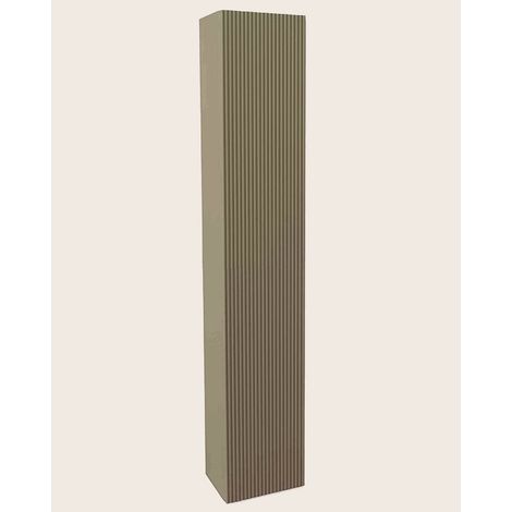 Exagonshop Colonna bagno tortora 26x150 Urbino cannettato con