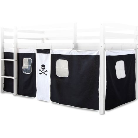 Lona cortina para altillo o cama elevada en algodón estampado pirata APE06052 (1/5)