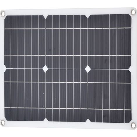 Solarpanel mit zwei USB-Anschlüssen, vielseitiges tragbares Solarpanel-Ladegerät, Photovoltaik-Ladefunktion mit 10-A-Regler (1/5)