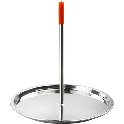 Broche verticale BBQ inox support poulet rôti barbecue rôtissoire grillade pour maison jardin bureau quotidien (1/5)