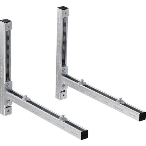 [GEBRAUCHT] B-Ware Fischer Auslegerkonsole Stahl 600mm verzinkt Halterung für Klimaanlagen Pumpen