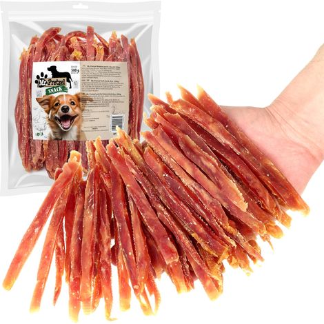 Delicias, snack para perros Tiras de Pato Suaves (92%) Mr. Pretzel 500g