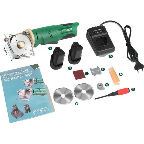 Tijeras eléctricas, motor potente, funcionamiento inalámbrico, color verde. (1/2)
