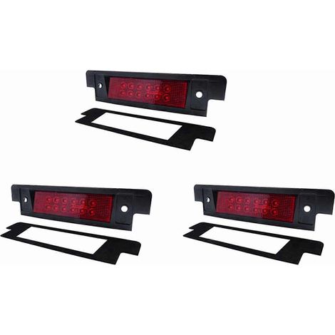 3 luces de freno adicionales para Land Rover Discovery Defender 90/110 LED, tercera luz de freno de montaje alto, luz de freno XFK100290 roja.