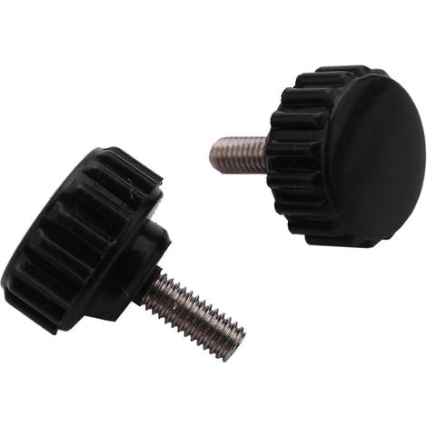 Vis à tête ronde M4 x 10 mm avec molette de serrage moletée (lot de 2) (1/5)