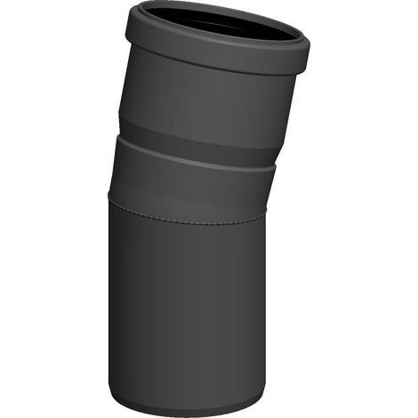 Coude de nettoyage plastique diamètre 110 mm 15° rigide