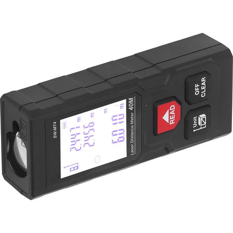 40-m-Laser-Entfernungsmesser mit Millimetergenauigkeit, roter Wasserwaage, tragbares Handmessgerät (1/5)