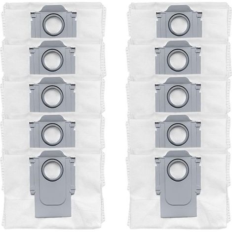 Paquete de 10 bolsas de repuesto para el polvo de las series Roborock S8+, S8 Pro Ultra, S7 MaxV Ultra y Q7/Q8/Q5. (1/5)