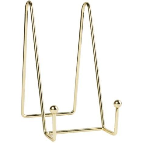 Présentoir en fer forgé doré pour œuvres d'art, photos et autres objets de bureau ou de maison. (1/5)