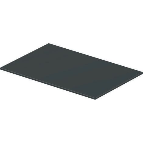 Inserto de vidrio Duravit DURASQUARE para consola de metal 003113/114 gris en blanco
