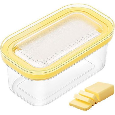 1 Boîte à beurre,Plastique,Couteau acier inoxydable,Récipient conservation,Hermétique,Cuisine (1/3)