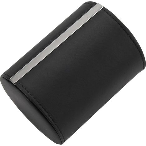 Étui de rangement pour cravates noires, boîte cadeau de voyage cylindrique (1/4)