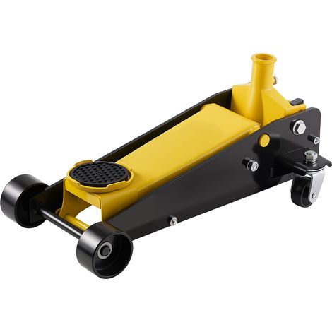 Mophorn Hydraulischer Rangierwagenheber 3T mit 130-500 mm Hubhöhe, Wagenheber mit 125 mm Gummiauflage & Einzelzylinder, Stahlkonstruktion mit 360° Beweglichkeit für PKW, SUV und Werkstatt (1/5)
