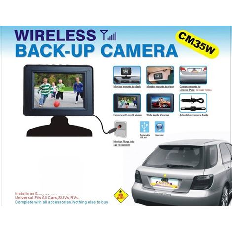 Caméra de recul Sans Fil CM35W - Waterproof - Moniteur intégré
