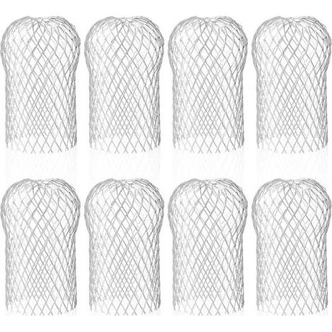 Lot de 8 filtres de gouttière en aluminium – Protection contre débris – Dimensions 8.8x14.5cm – Réutilisables et durables (1/5)