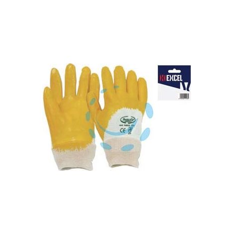 GUANTI DA LAVORO IMPREGNATO IN NBR COLORE GIALLO - tg. 8