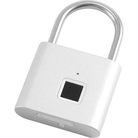Tragbares Fingerabdruck-Vorhängeschloss, Diebstahlschutz, USB-aufladbar, für Schließfächer, Koffer, Rucksäcke usw. (1/5)