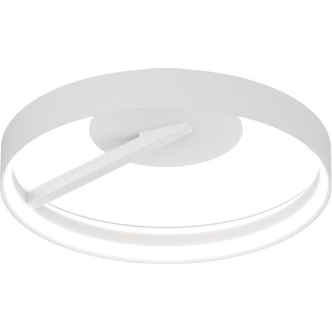 Plafoniera moderna top light malika 1216 pl40 bi led cct switch 3746lm bianco