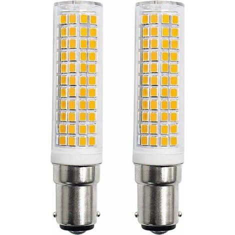 Ahlsen B15d LED Ampoules 8W Équivalente 90W 80W 75W Blanc Chaud B15 Base 910lm 220V 230V 3000K (Lot de 2) (1/4)
