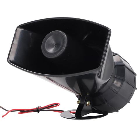 Haut-Parleur de Sirène 130db, Klaxon D'alarme Haute Puissance 60W, Prend en Le Son D'alarme, Son D'incendie, adapté aux Supermarchés et aux Chantiers de Construction (AC220V) (1/5)