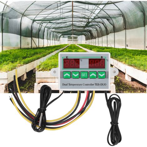 Contrôleur de température intelligent à microprocesseur ST3012, double régulateur de température électronique, 220 V (1/5)