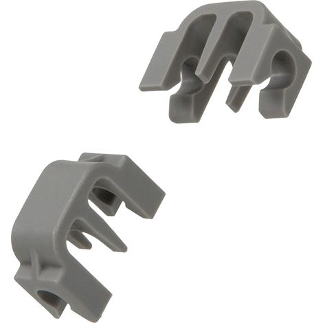 Ersatzteil - Korb-Befestigungsclips (x 2), original -  - SIEMENS, BOSCH, NEFF, GAGGENAU, VIVA, WHIRLPOOL, CONSTRUCTA, ARISTON HOTPOINT, BAUKNECHT, GORENJE, AIRLUX, BALAY, SMEG, JUNKER