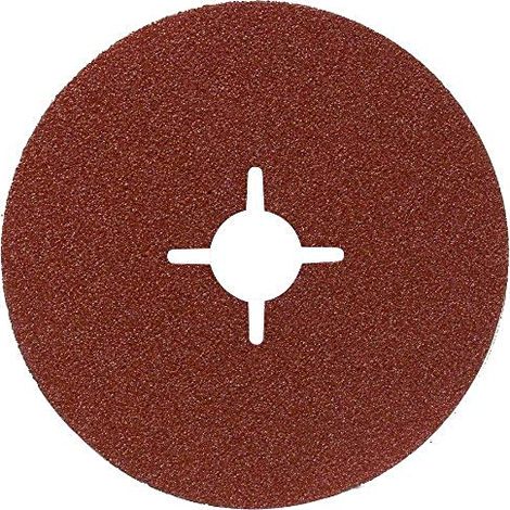 BOSCH - 5 PEZZI - FOGLI ABRASIVI IN FIBRA BLUEMETAL CON FISSAGGIO A STAFFA - Ø115MM GRANA 24 - PER SMERIGIATRICE ANGOLARE (1/3)