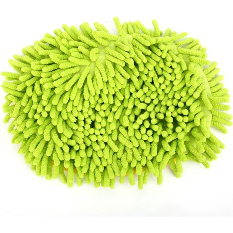Balai Brosse Nettoyage Voiture Vert Chenille Ultra Absorbant Outil Lavage Maison Bureau Véhicule (1/5)