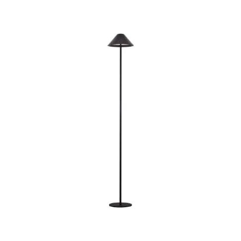 Kelu Lampada da Terra in Alluminio a Batteria 3W Nera