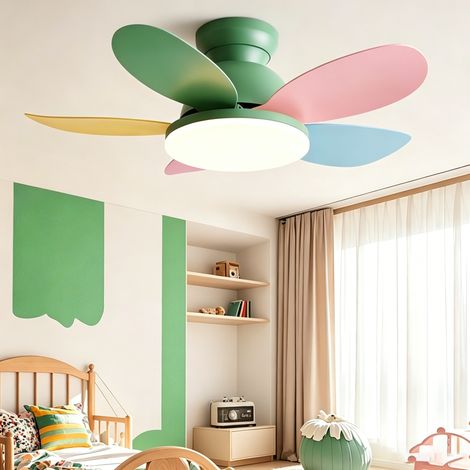 Ventilateur de plafond de 92 cm avec éclairage, télécommande / commande murale, 3 températures de couleur, 6 vitesses et minuterie (1/5)