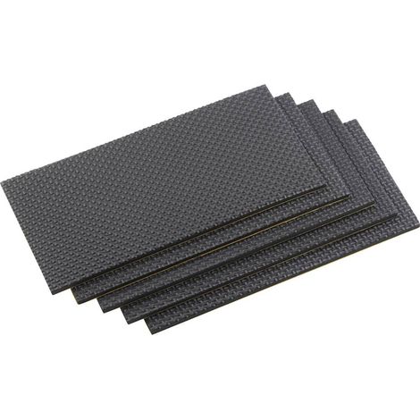 MEISTER PROTECTION TAMPON AUTOCOLLANT, 100 X 200 MM, NOIR, LOT DE 5 (1/2)