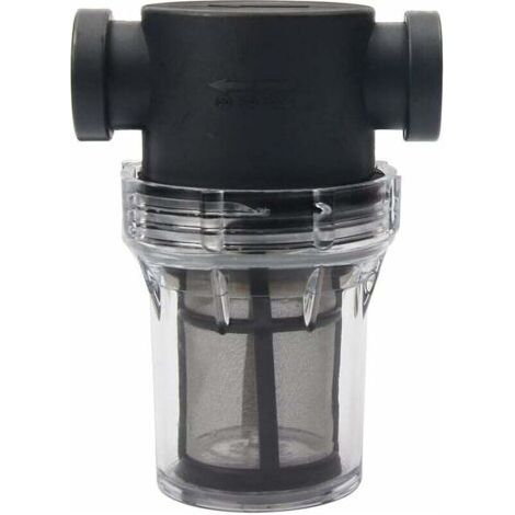 Rohrleitungsfilter für 1/2"-Wasserpumpe mit 100-Mesh-Edelstahlsieb, Inline-Siebfilter für die Gartenbewässerung