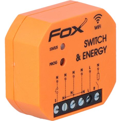 Relais Wi-Fi simple 230V SWITCH ENERGY FOX - avec fonction de surveillance des paramètres réseau (1/5)