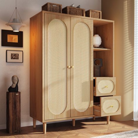armadio mobile contenitore 120x44 appendiabiti rovere OKMYHOME (1/5)