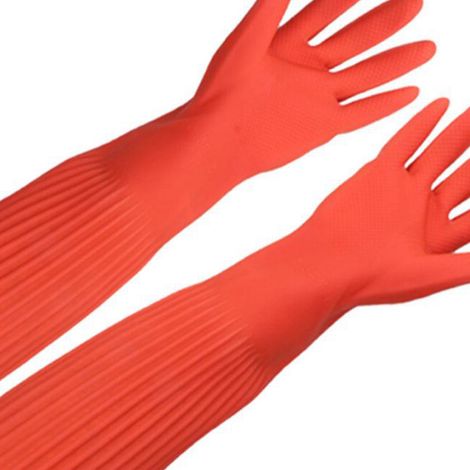 Gants de protection épais en latex de 56 cm pour aquarium, résistants à l'usure. (1/5)