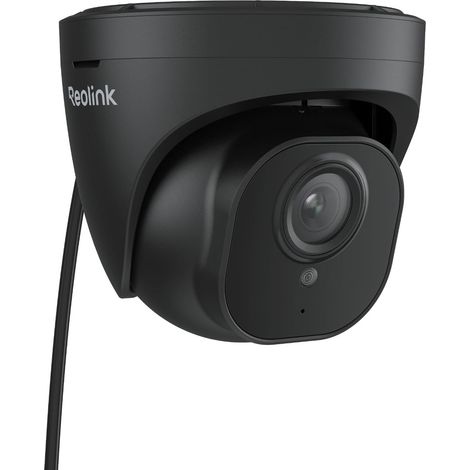 Caméra de Surveillance Extérieure PoE Dôme avec Détection Personne/Véhicule, IP Etanche IP67, Time Lapse, Fente pour Carte microSD, Vision Nocturne IR, RLC-520A Noir (1/5)