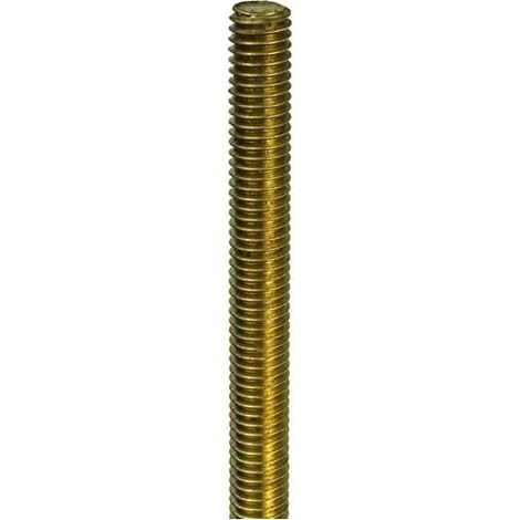 Barra filettata ottone M4 x 1 mt.