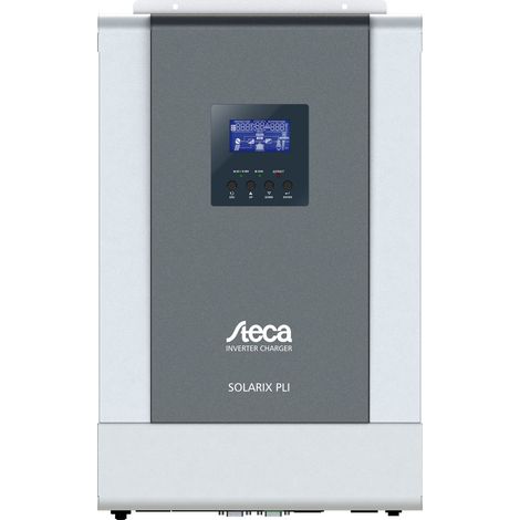 Convertisseur de tension 5000VA 48V – Alimentation 230V – Régulateur de charge MPPT 80A – Temps de commutation 10 ms – Steca