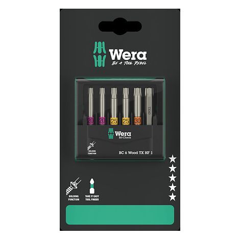 Wera 05073639001 punta del cacciavite de 4 pezzo/i