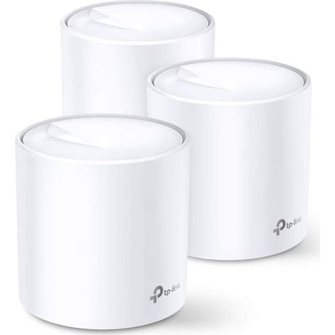 TP-LINK DECO X60 (3-PACK) router inalámbrico Gigabit Ethernet Doble banda (2,4 GHz / 5 GHz) Blanco (1/5)