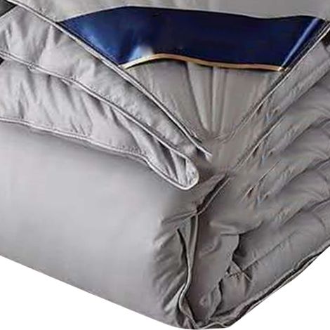 Ensemble de couette en duvet synthétique Hilton, cadeau de soja en boîte, couette en microfibre grise 200x230 cm, 2,5 kg, vente directe d'usine, expédition individuelle. (1/5)