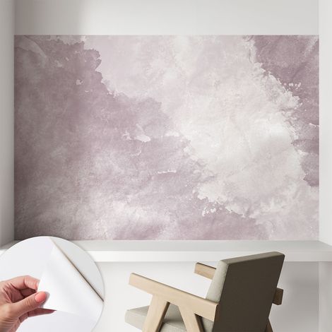 Papier peint autocollant décoratif à motifs pour salon chambre et bureau Tapete adhésif pour décoration Abstraction violette 104x70 cm (1/5)