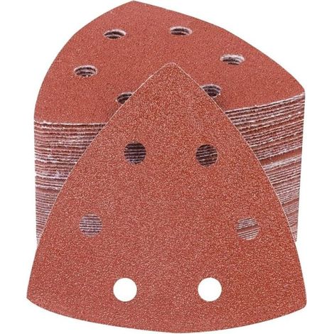 100 Pièces Delta-Triangles Ponçage Papier Abrasif Pour Ponceuse 93 x 93 x 93 mm Papier Ponceuse Triangulaire 60 Grain Disques Abrasifs pour Ponceuses (1/4)
