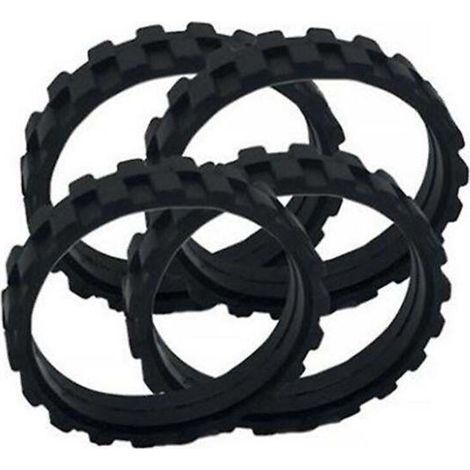 Lot de 4 pneus pour aspirateur robot iRobot Roomba (séries 500, 600, 700, 800, i7, S9). (1/5)